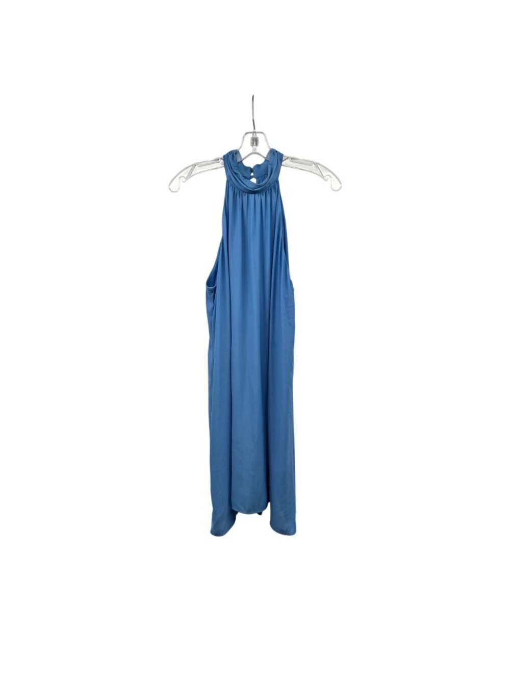 Lush Womens Halter Shift Dress Sleeveless Blue Size Large
